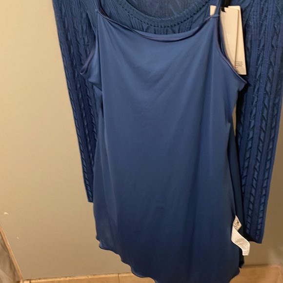 Missoni Collection royal blue knit dress with matching slip NWT (flaw) - Picture 8 of 9